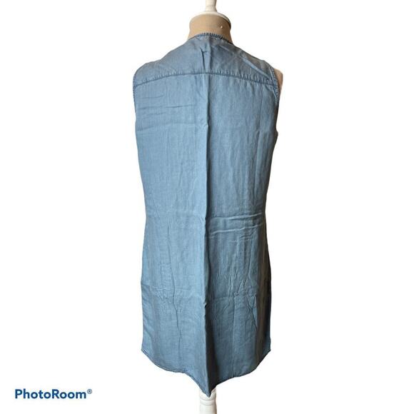 Paparazzi Light Blue Denim Sleeveless Dress Size M - Picture 4 of 6
